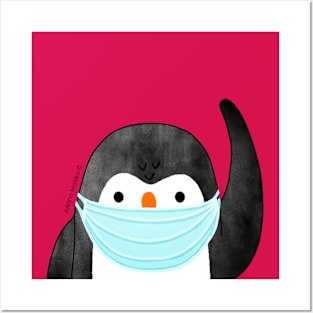 Masked Penguin Posters and Art